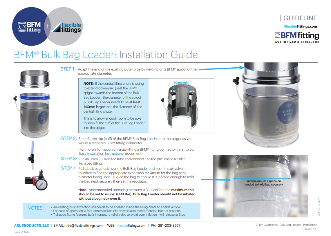 BFM® Bulk Bag Loader: Installation Guide